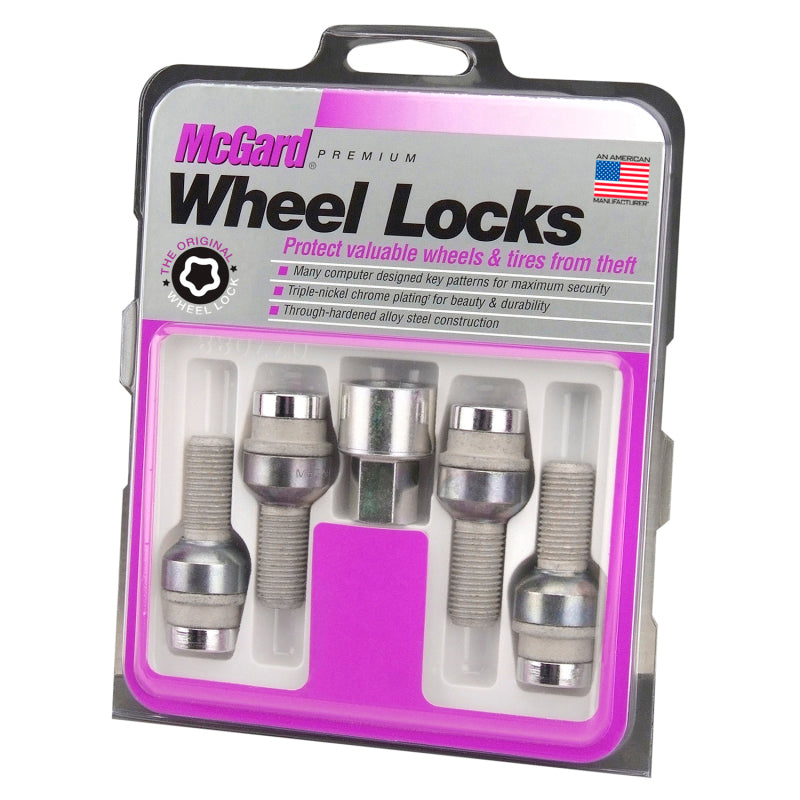 McGard Wheel Lock Bolt Set - 4pk. (Radius Seat) M14X1.5 / 17mm Hex