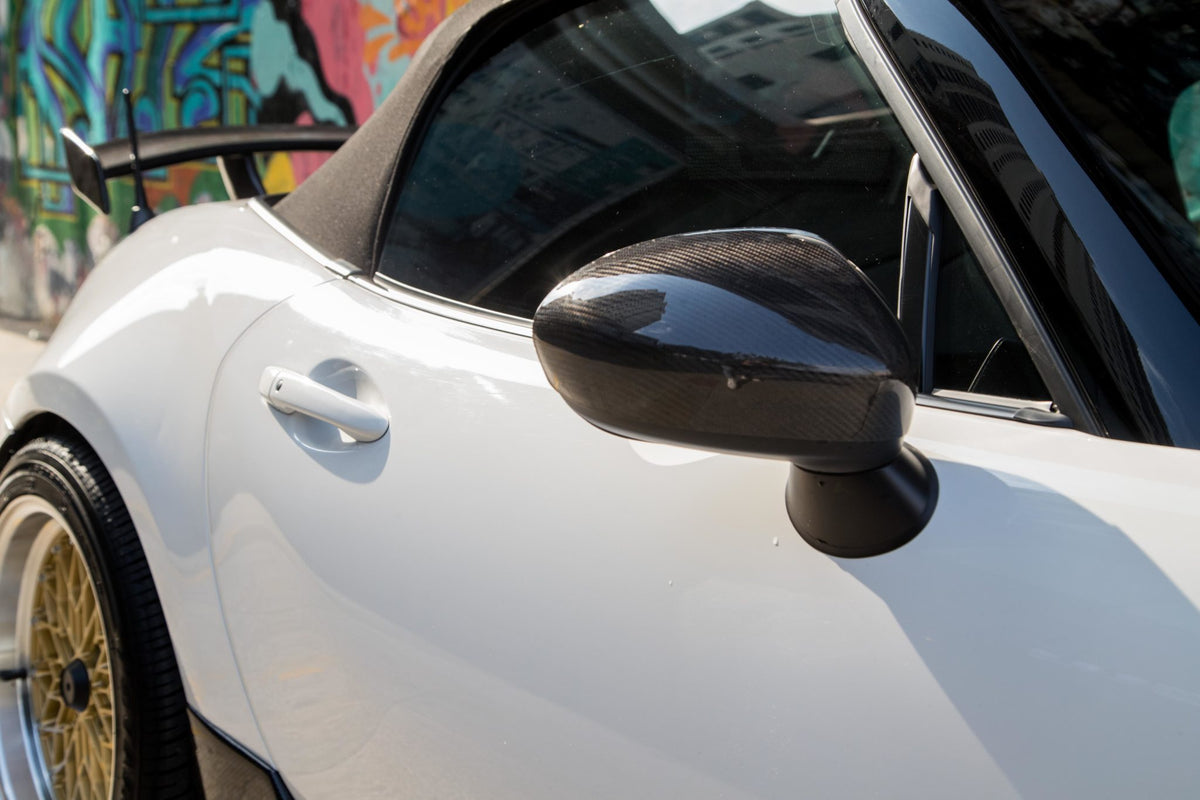 Carbon Miata Side Mirrors Covers for ND Miata SpeedCircuit